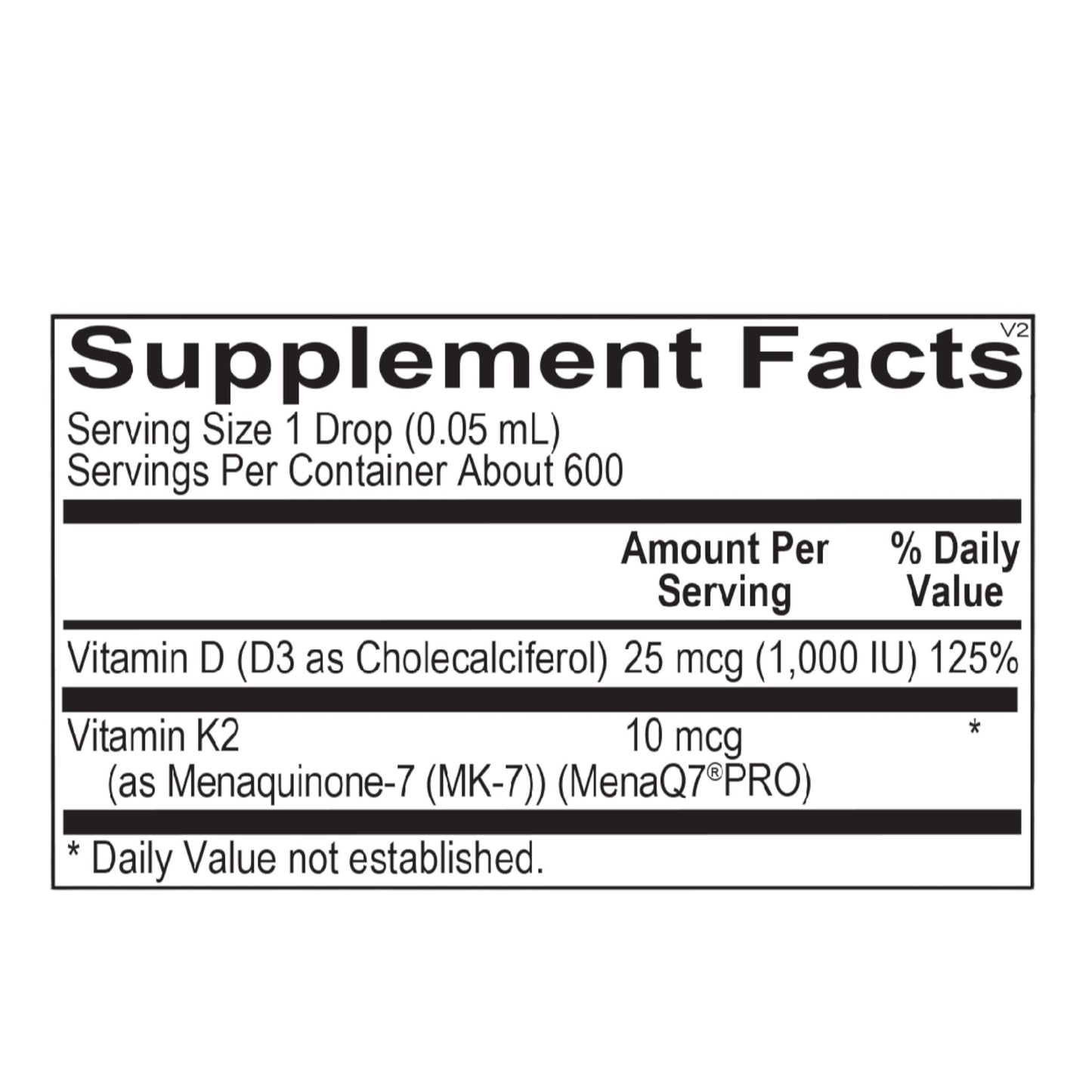 Vitamin D3 with K2